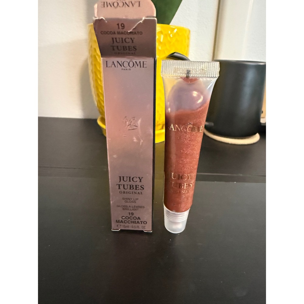 Lancome Juicy Tubes Original Shiny Lip Gloss 19 Cocoa Macchiato 0.5 oz NIB